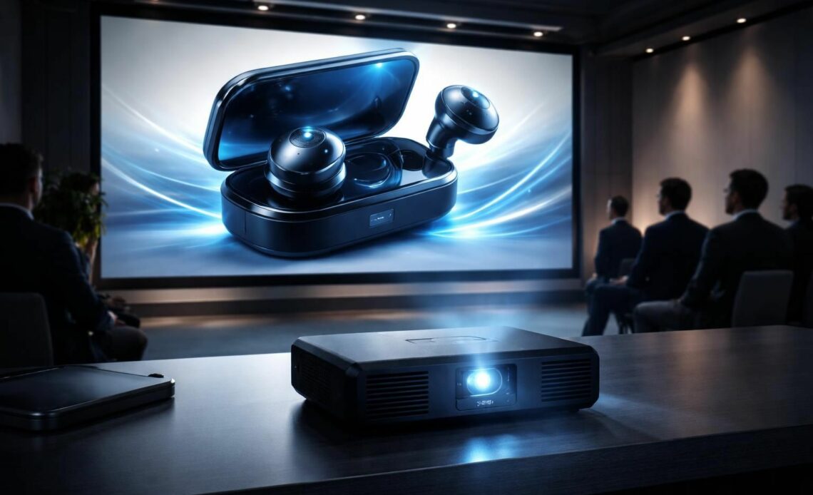 découvrez le lancement de produit avec une projection grand format maîtrisée grâce aux vidéoprojecteurs epson, pour des présentations impactantes et de haute qualité.